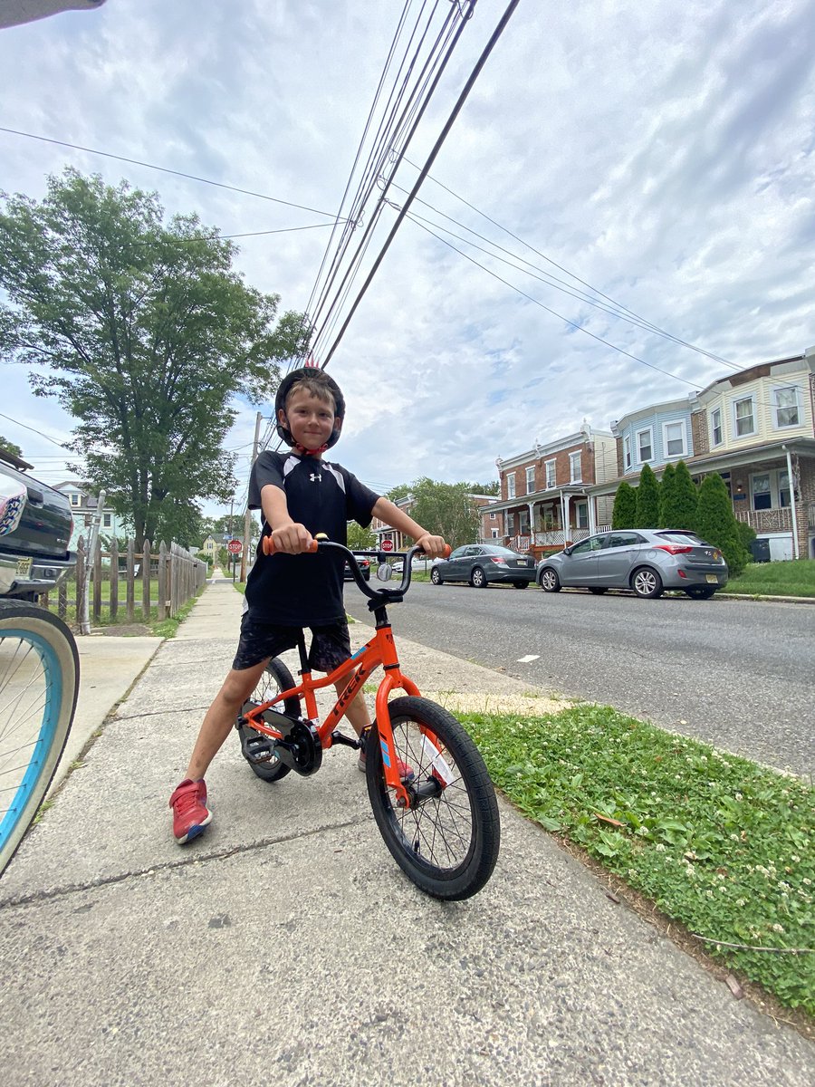 “Quarantine” goal met! Two wheels. He’s ready and waiting for 1st grade <a href="/colls_tatem/">Tatem Elementary</a>! Hmmm... will it be <a href="/MillerFirst103/">Susan Miller</a> or <a href="/OlsenFirst/">Ms. Olsen</a>?? Either would be amazing to have.