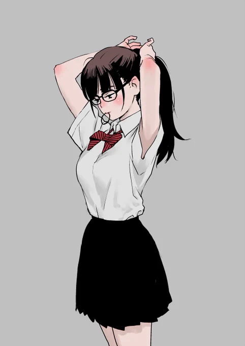 こんばんは～
#イラスト女の子 