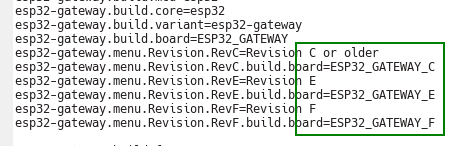 TobozoTagada's tweet image. @Olimex found an anomaly in the boards.txt bundled with #ArduinoESP32 suggesting this instead