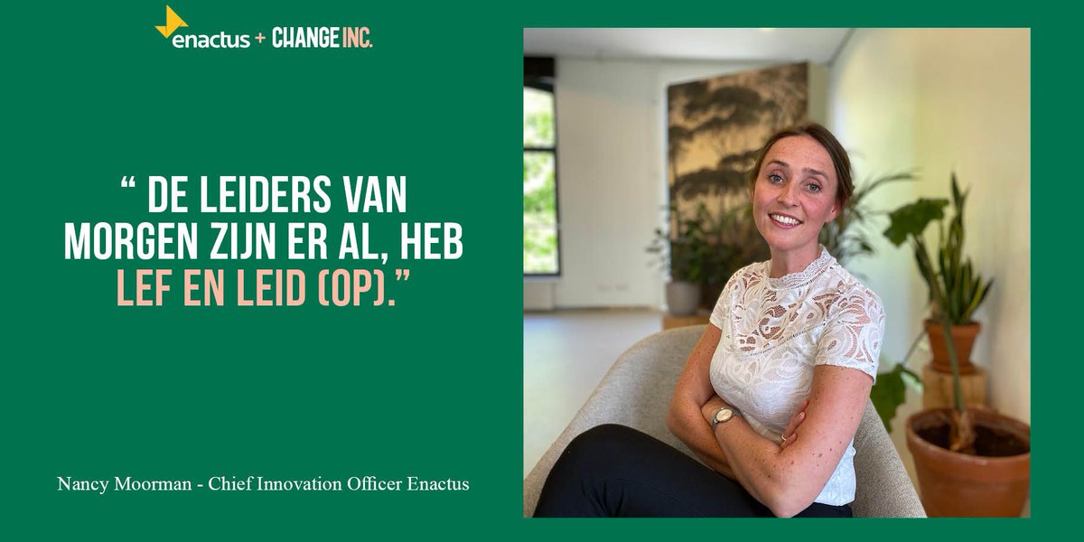 Change Inc. is het veranderingsplatform voor het bedrijfsleven van vandaag en morgen. Voor bedrijven waar verandering geen agendapunt is maar een businessmodel. Ook <a href="/EnactusNL/">Enactus Netherlands</a> maakt deel uit van Change.
change.inc/changemaker/En…

#changeinc #Enactus