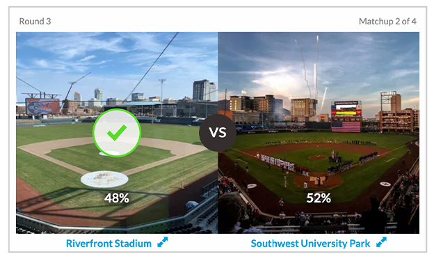 WindSurgeICT's tweet photo. El Paso has a slight lead with 3 days remaining, but we will rally.  Why?  Because we are Wichita Proud! "Retweet" for a chance to take a VIP tour of the ballpark!  Also, check you DMs, you just might have won yesterday's contest! #SurgeUp

Vote: https://t.co/at5OhWrLhA https://t.co/On8gWRPgn0