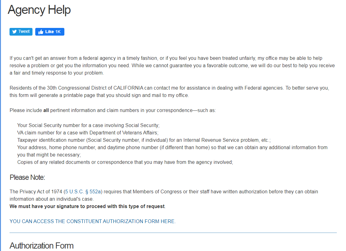 6. Contact your representative, citing to March 13 Medicare announcement. (You can include my op-ed.) All have liaisons with fed agencies. You can fill out an online form. Agencies, like Medicare, must respond to congressional inquiries very quickly—sometimes as fast as 48 hours.