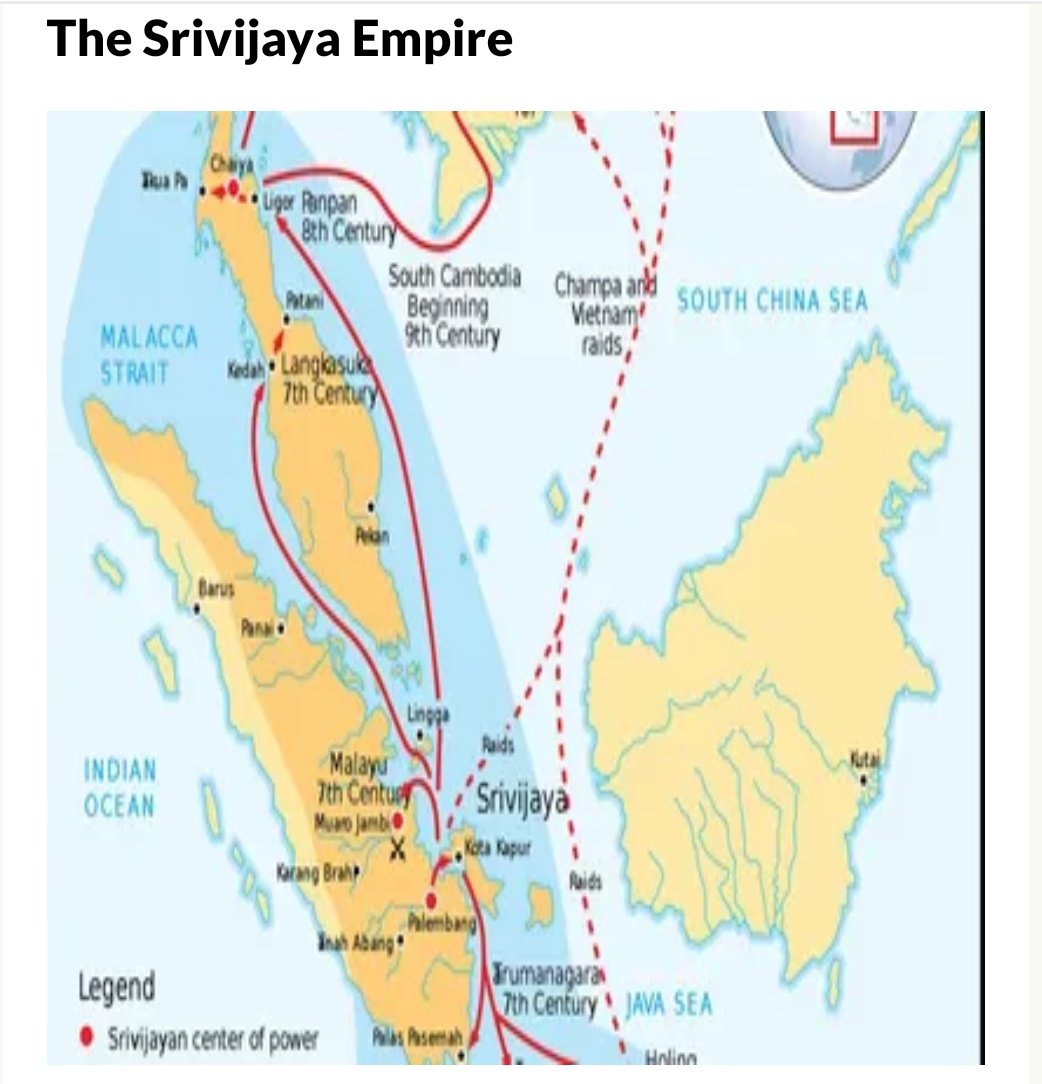  #Thread on Shailendra Dynasty who ruled till PhilippinesShailendra dynasty arose in 7th century and established Shri Vijay Empire. They flourished till 10th century and extended the empire in Sumatra,Java Thailand,Penisula and Philippines. Their official language was Sanskrit