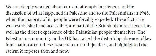 Tens of BAME organisations in the UK condemned efforts "deny Palestinians’ basic humanity by suppressing their entire history and current plight"  https://www.independent.co.uk/voices/letters/letters-ihra-definition-palestine-israel-bame-sexism-labour-denmark-a8496251.html