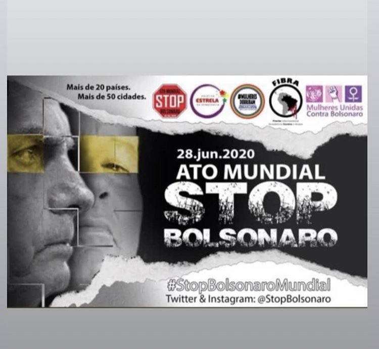 ericadantas's tweet photo. #StopBolsonaroMundial https://t.co/oktS7rcSC3