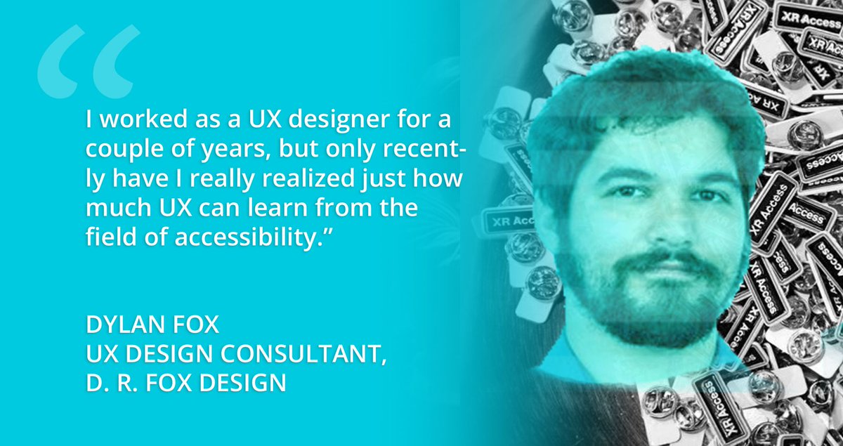 xrlearningpod's tweet photo. Today's guests, Dylan Fox ( @UsabilityFox) and @Devin_Boyle from @XRAccess, discuss designing UX with accessibility in mind from the start, as well as the upcoming 2020 XR Access Symposium. https://t.co/TVMF7TgimE https://t.co/Xs9zoR8HkX