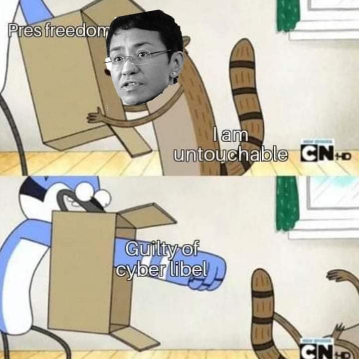 LoughRauol's tweet photo. IN YOUR FACE #RESSA! #wilfredokeng #mariaressa #AThousandCuts #justiceforcjcorona #rappler #holdthebars https://t.co/zYMJ8CCYcW