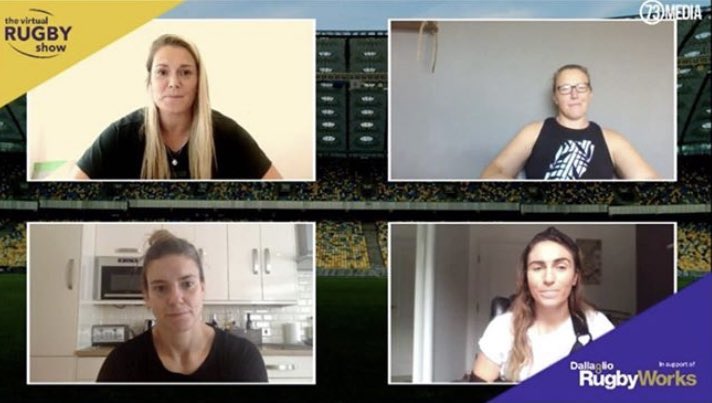 AWESOME session w/ the gals <a href="/RachaelBurf12/">Rachael Burford</a>, <a href="/RockyClark_1/">Rocky Clark MBE</a>, <a href="/sarah_hunter8/">Sarah Hunter</a> &amp; <a href="/emmacwassell/">Emma Wassell</a> discussing ‘Growth of the Women’s Game’ for <a href="/The_Rugby_Show/">The Rugby Show</a> 

#RugbyX #Rugby #WomensRugby #GirlsRugby #RugbyGirls