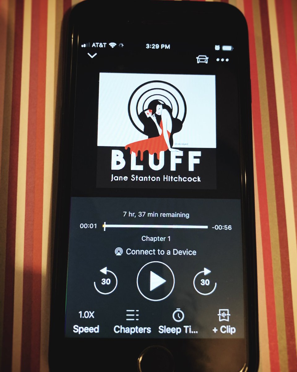 @janestantonhitchcock is one of my favorite authors. This listen is no exception to her usual cool, precise prose. #bookstagram #suspense #audiobooks #bluff
