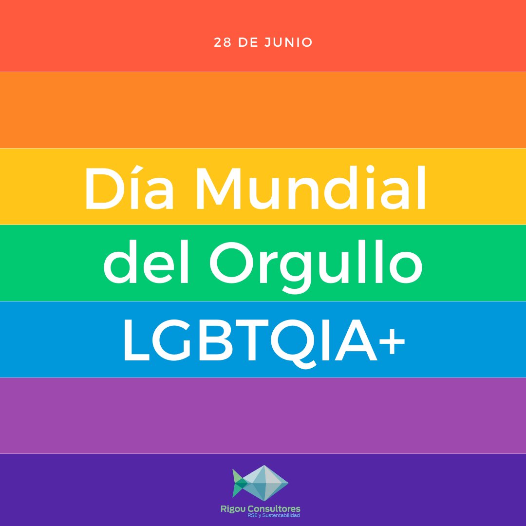rigouconsultora's tweet photo. 🗓 Hoy se conmemora el día del orgullo #LGBTQIA+ 🏳️‍🌈

Seguimos trabajando por una sociedad más inclusiva y justa que celebre el valor de las diferencias. https://t.co/SiEVoDkZWY