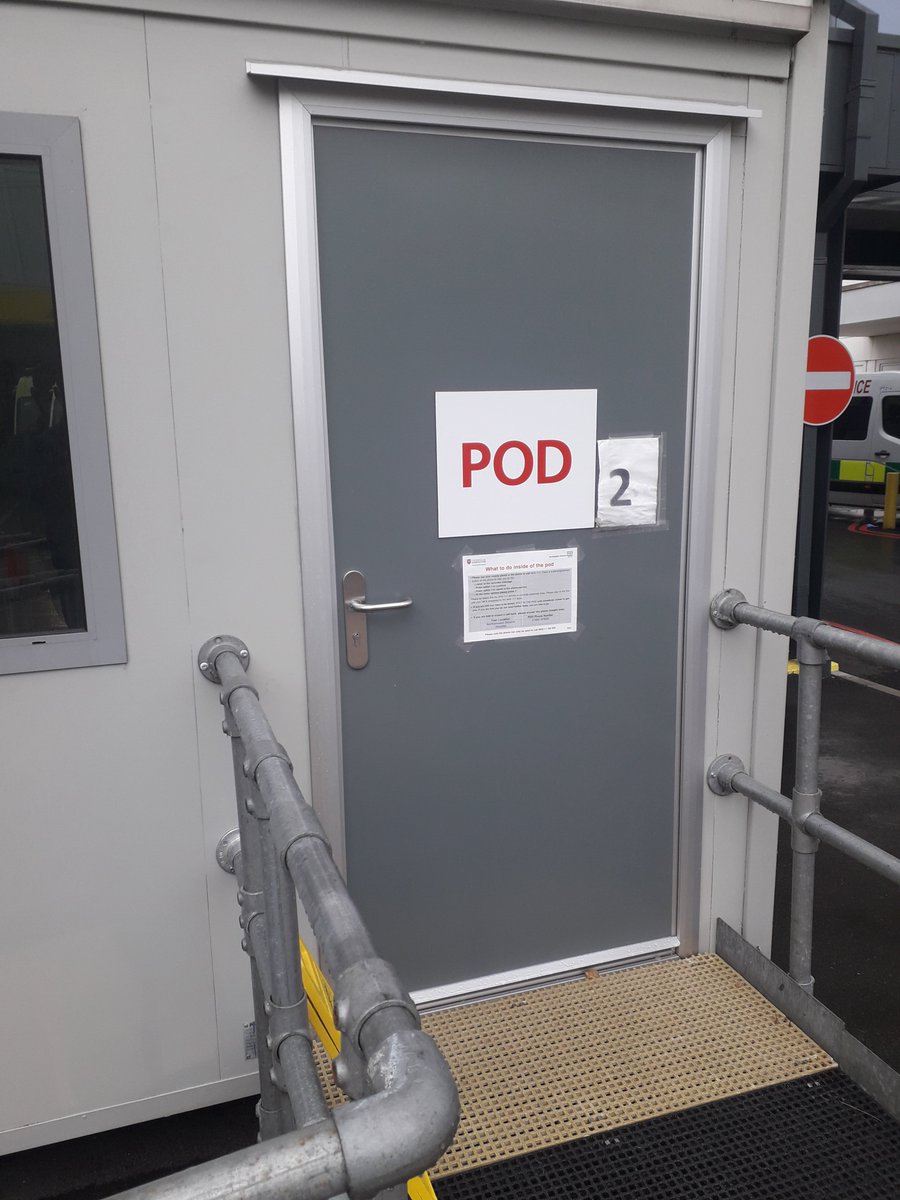 N_Hamps_Ind's tweet photo. Northampton GH Covid 19 pod used 4 people with symptoms who walk in off the street, ref by 111 &amp; Doctors  vital signs R taken, the same instruments are not cleaned after each person . Have you used it PM me? Police Covit team and Hospital CEO are happy with the infection control. https://t.co/8StHSdBn2y