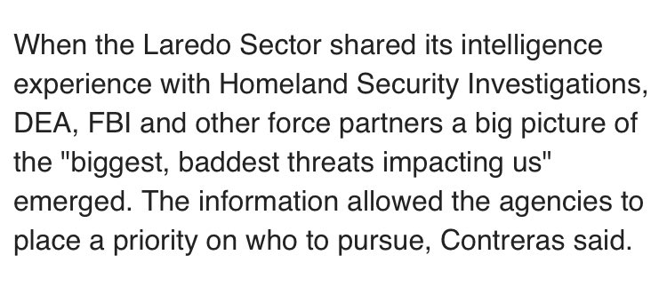 JTF-W significantly expanded CBP's capabilities (remember mission creep?) under the pretext of combatting the evolving threat to national security, according to CBP, posed by illegal immigration and drug and human trafficking organizations. *Important*: https://www.cbp.gov/frontline/new-way-forward