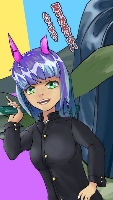 学ランのtwitterイラスト作品