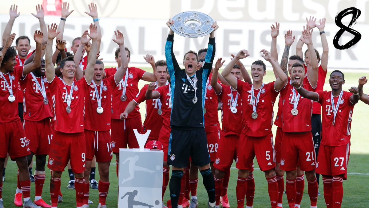 Proud of the team, proud of our club, we deserve this! @FCBayern #Mei8ter #MiaSanMia Stolz auf die Mannschaft, stolz auf unseren Verein, wir haben es verdient! @FCBayern #Mei8ter #MiaSanMia