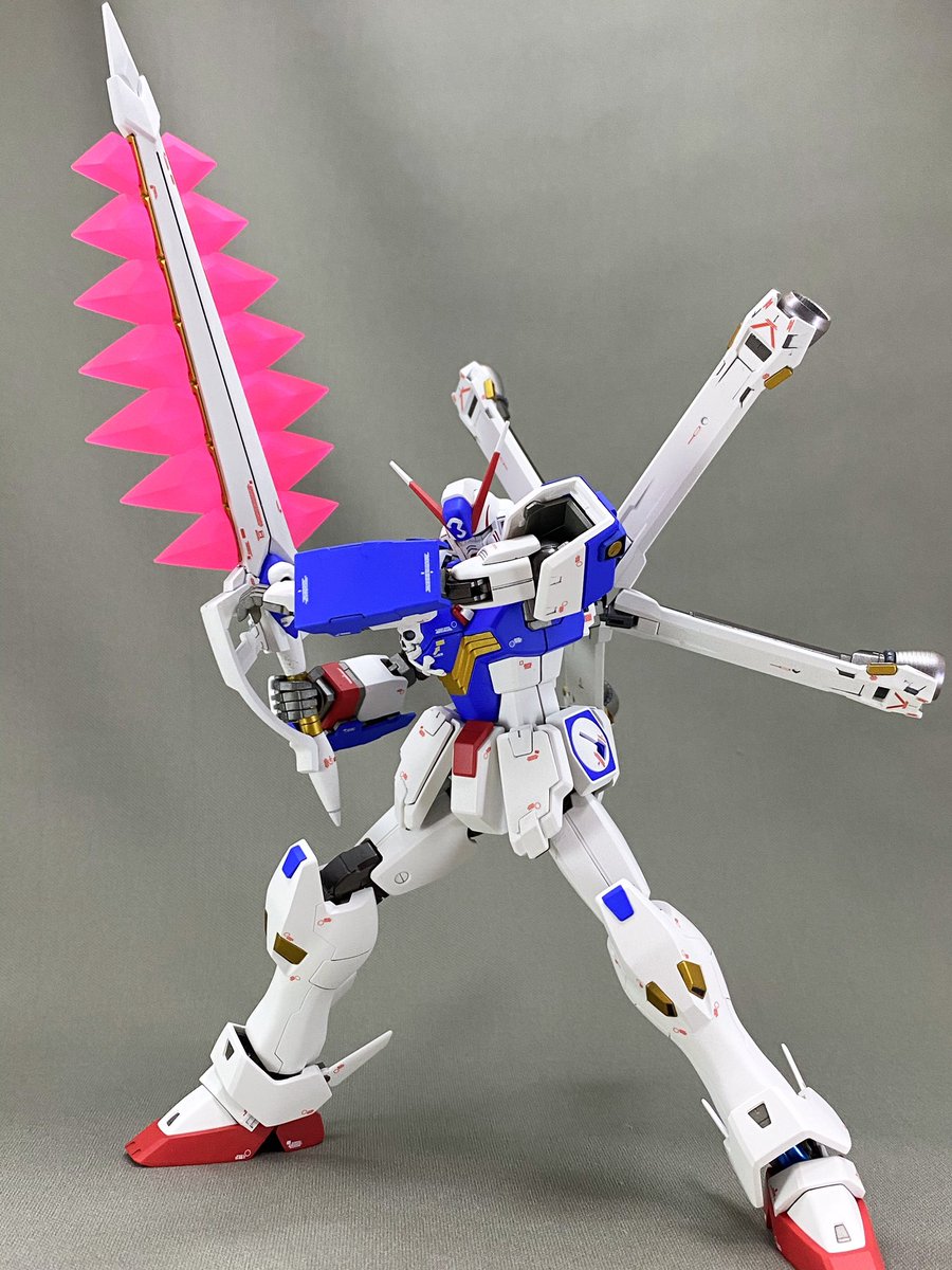 ながれ Mg クロスボーン ガンダムx3 Ver Ka 完成です もう4機目ですが 久々に素直なトリコロールなので割りかし楽しんで塗ることができました そして遂にクロスボーンガンダムコンプリートです リプライに続きますよ