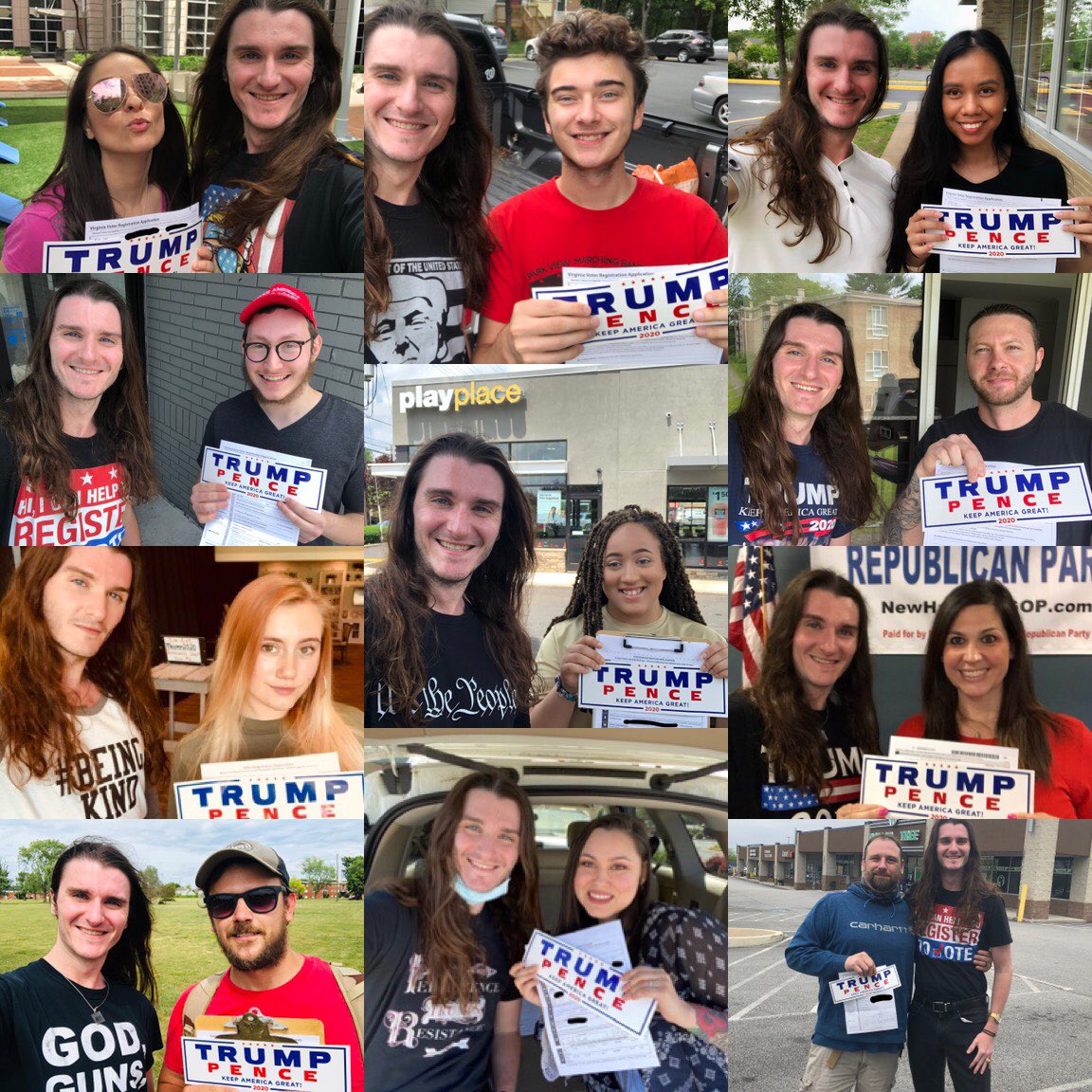 <a href="/realDonaldTrump/">Donald J. Trump</a> <a href="/Jacaranda7549/">Jacaranda</a> The most important thing we can do to re-elect President Trump is register new voters. 

I’ve created a guide, which teaches you how to register new voters. 

I’m finding people, who have never voted before.