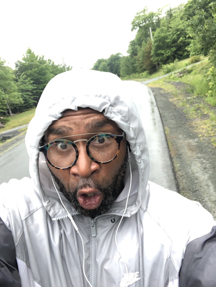 therealLJA's tweet image. Maybe I shouldn't have complained about the hot weather yesterday. #myBad #KeepOnWALKING