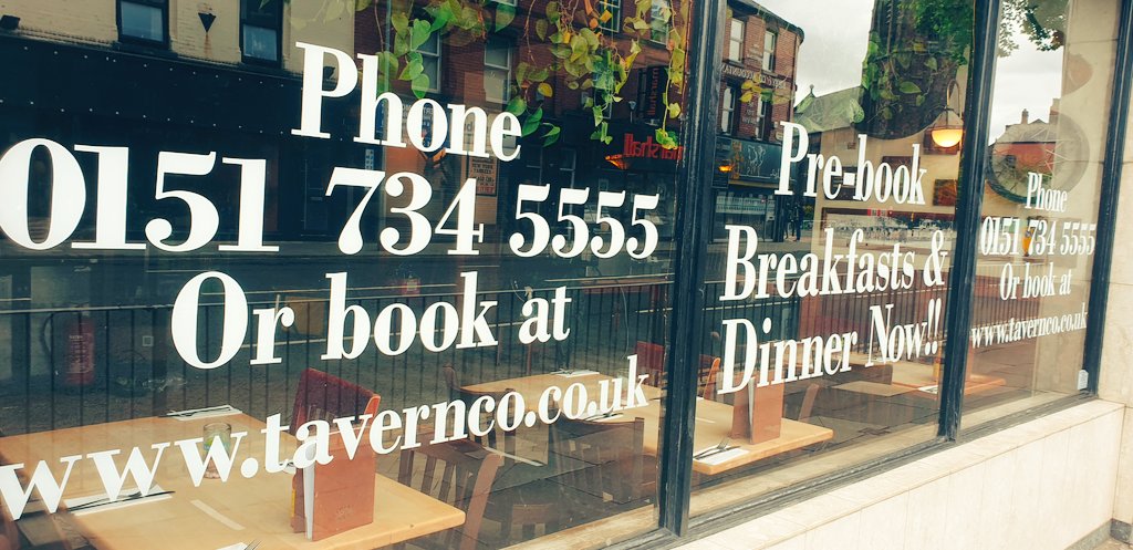BOOK YOUR TABLE NOW!!!
Breakfast and Dinner!!!
0151 734 5555