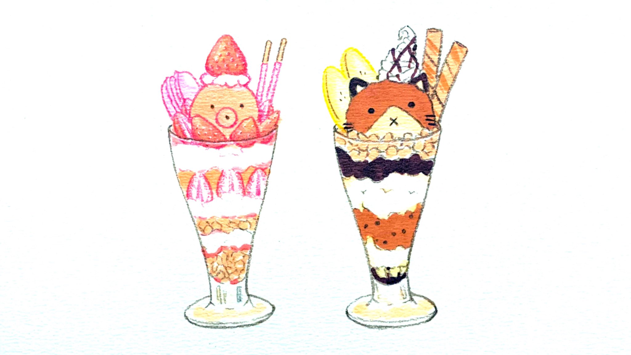 ぐで猫 パフェにゃんこ チョコバナナ No.433 素材/材料 品質のいい