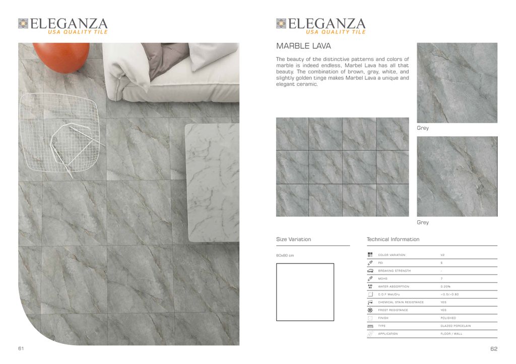 The beauty of the distinctive patterns and colors of marble is indeed endless, Marbel Lava has all that beauty.
Marble Lava is now available at Eleganza Title Indonesia
Product catalog - bit.ly/catalog-elegan…

#architecture  #eleganzatileindonesia #tilehighclub #tile #tiles
