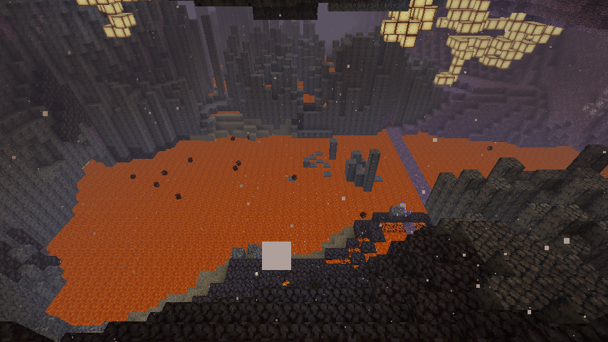 華月紅葉 Hqのんクラマルチ 昨日 アプデ後のネザーにみんなで 行ってきました めちゃくちゃ楽しかったぞ 一枚目は及川さんちの矢巾さん 二枚目は魂の炎 の光源たち 三枚目はマグマプールに散ったマグマキューブと岸にいる矢巾さん