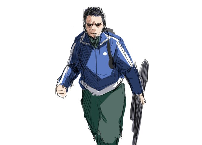 久しぶりに高校時代の青ジャージに袖を通しました。
懐かしかった。 