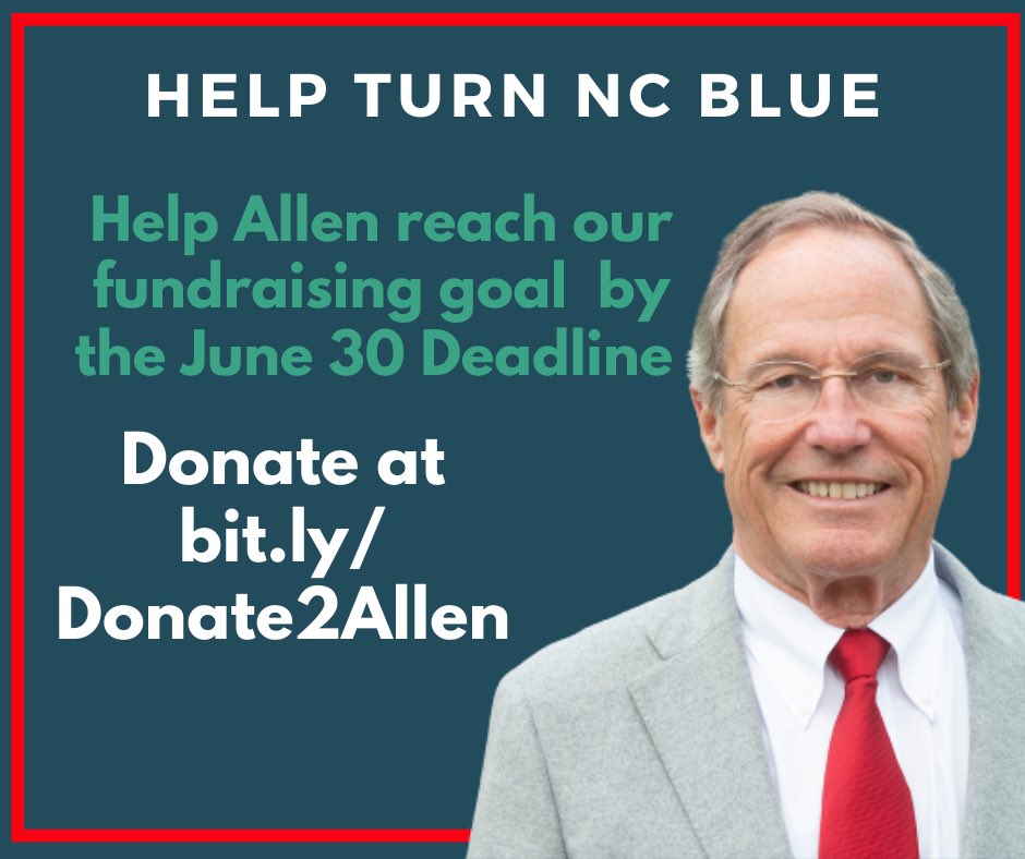 AllenWellonsNC's tweet image. Help Allen reach his fundraising goal for the month of June! Donate $20.20 at bit.ly/Donate2Allen. #TurnNCBlue #FlipNCSenate11