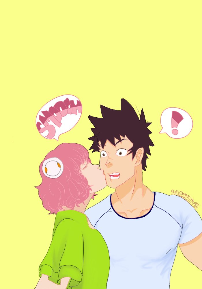 sarahtiyg's tweet photo. aries attacks with surprise smooch! it’s super effective! (re-upload)
#ariesspring #kanatahoshijima #astralostinspace #彼方のアストラ https://t.co/up0o4uPgF9