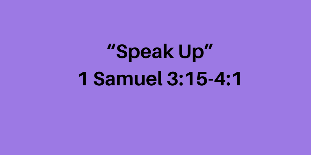 tbcaugusta's tweet photo. #textandtitle 
1 Samuel 3:15-4:1
“Speak Up”
@drcegjr 
#unsung 
#theyearofclarity 
#tabglobal 
#tbcaugusta https://t.co/kT9FWIzIyZ