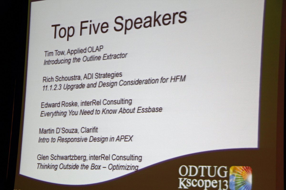 evrocs_nl's tweet photo. We're not in Boston for @odtug #KScope20
So here's #KscopeThrowback

Closing session/Awards
- KScope13: Top five speakers
- KScope14: Best first timer
- KScope16: ODTUG Speach
- KScope19: Best Ambassador https://t.co/mQ9D0kP8TT