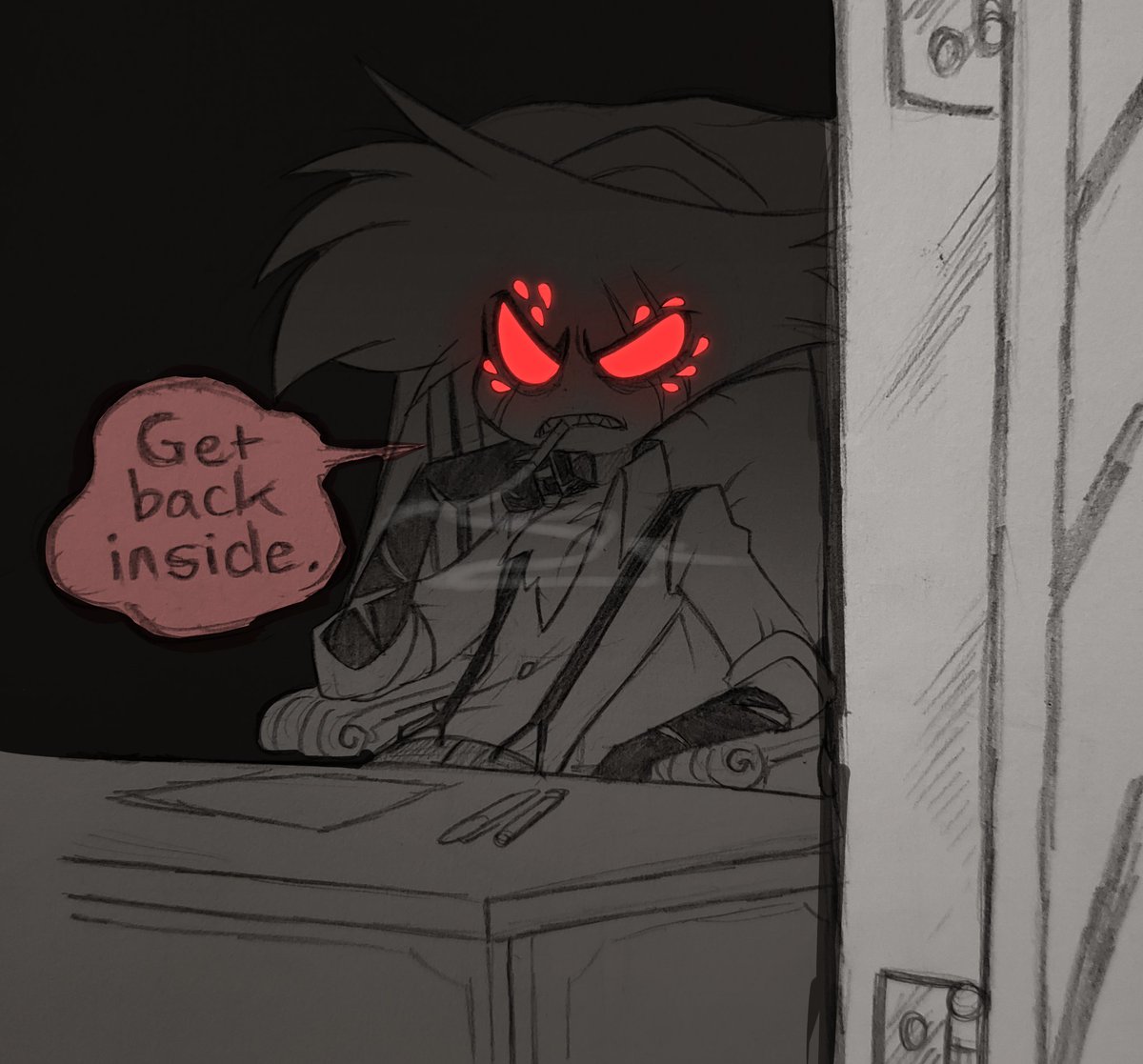 OVERLORD ARACKNISS I DREW LAST NIGHT and his husbend danger noodle- 🥺
idky i just felt like it lol ((1/2))
#HazbinHotel #Pentniss #SirPentious #Arackniss #AU