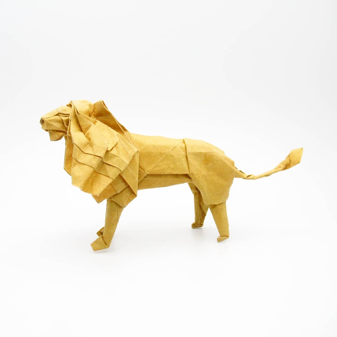 そめおり 染折 神谷哲史さんのライオン これもかなり前に作りました この顔カッコ良くて良いですよね また折りたいです 折り紙作品 T Co Witiy0yott Twitter