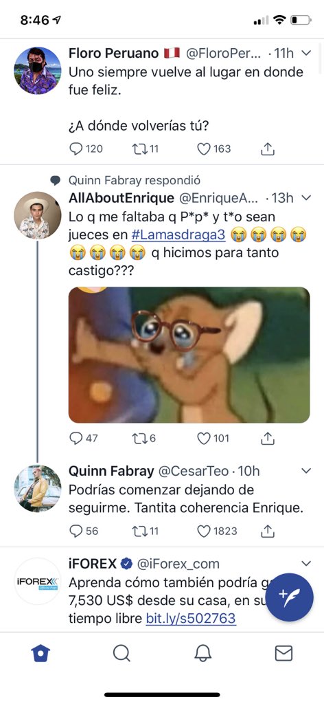 Juanchis89's tweet image. O sea, quiere llamar la atención siendo hater... #Pendej @CesarTeo tu respuesta fue lo mejor... les amamos desde Perú.
