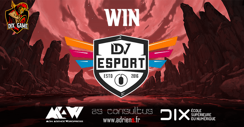 DIXGameOfficiel's tweet photo. 🔥LDV BZZ BZZ WIN 🐝🐝 🔥
Félications à @LDVEsport qui remporte ce match et qui passe au phase finale du tournoi #leagueoflegends #DIXGAME 👊
Bravo tout de même à leur opposant @EsportAstro qui aura  très bien combattu 
Rendez-vous soon pour les demi-finales !! https://t.co/AyiDe0VroP