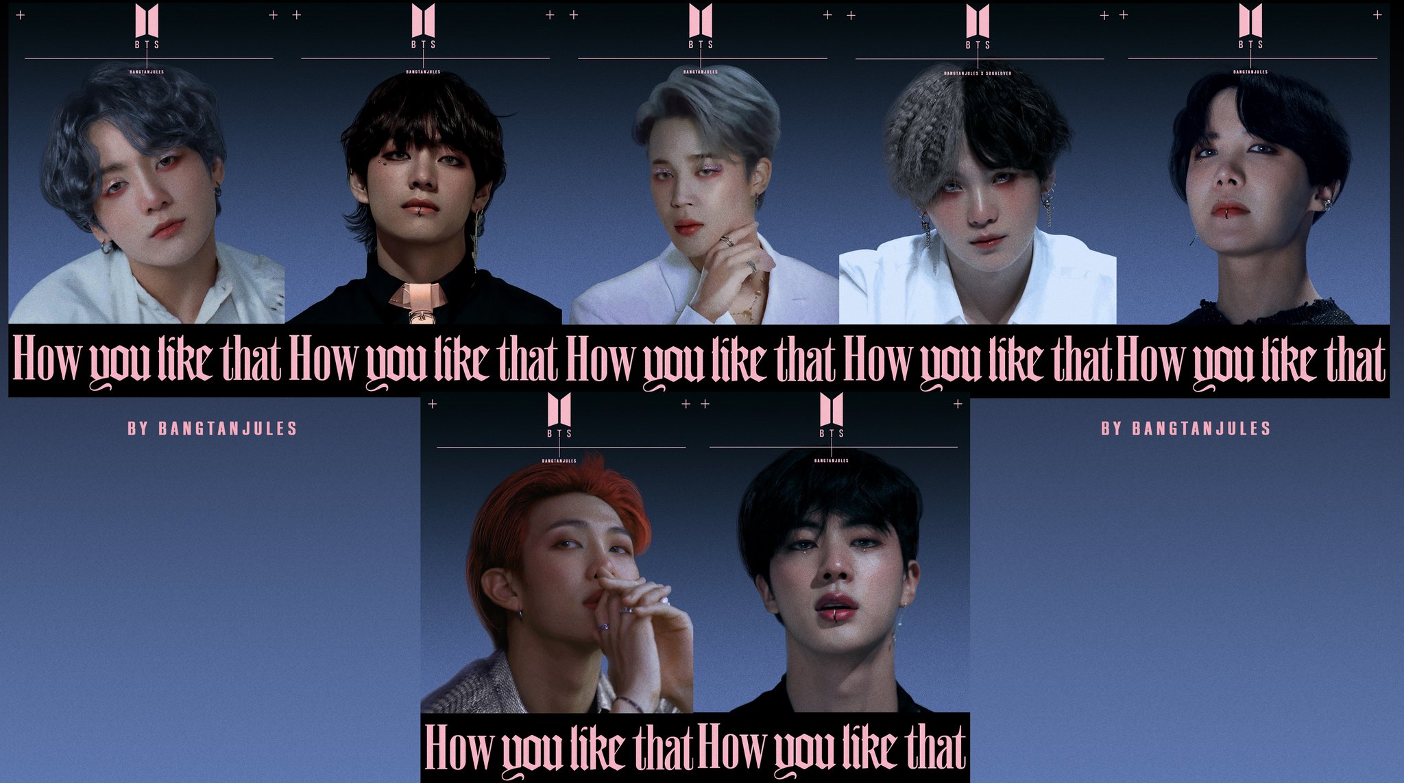 Jules On Twitter Bts As Blackpink S How You Like That Concept Posters A Thread