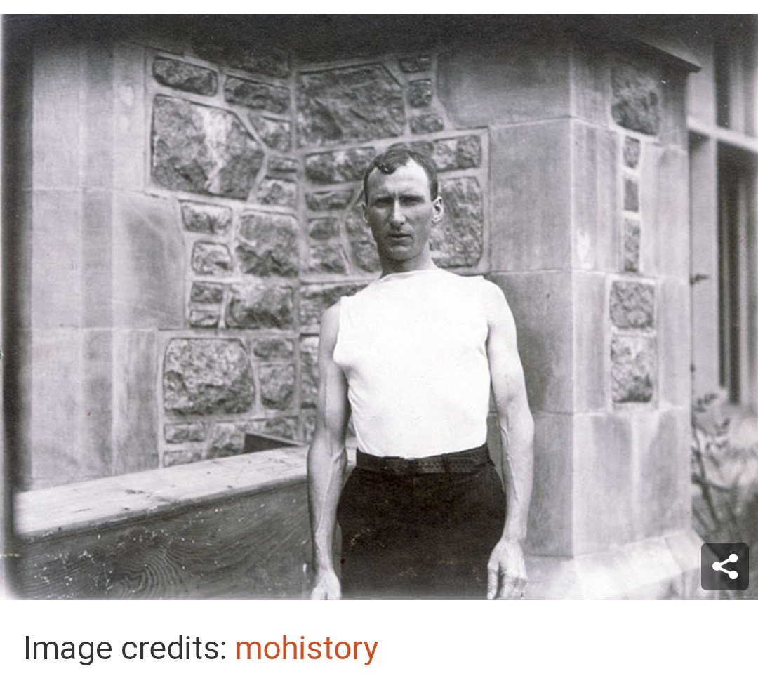 The second person to finish the race, and the winner of the Gold medal was another American runner, Thomas Hicks. Because water was not available, Hicks was fed with Rat poison - yeah you read that right - rat poison mixed with brandy to keep him energetic. (13/25)