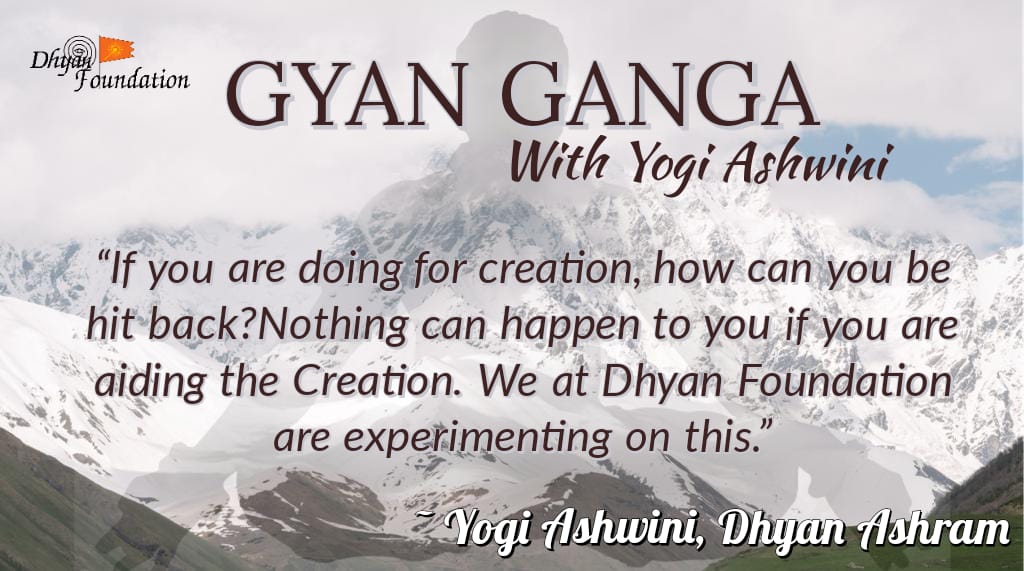dhyanfoundation's tweet photo. On #service #karma and its importance, @yogiashwini ji in #GyanGanga says #service for #creation under the #sanidhya of a #Guru lends the best protection.. 

#Covid19 https://t.co/5RgrPUlXhT
