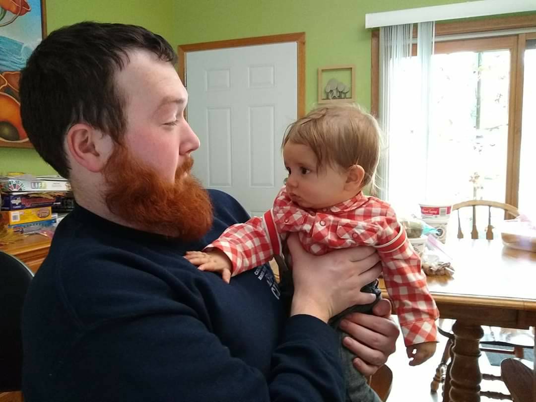 CrayfishEmpire's tweet photo. Service Sunday!

Sometimes we clean a park. Other times we hold your baby so you can eat. Arlo didn't know what to think of the beard!

What did you do this week? :D https://t.co/XZAESJOBbh