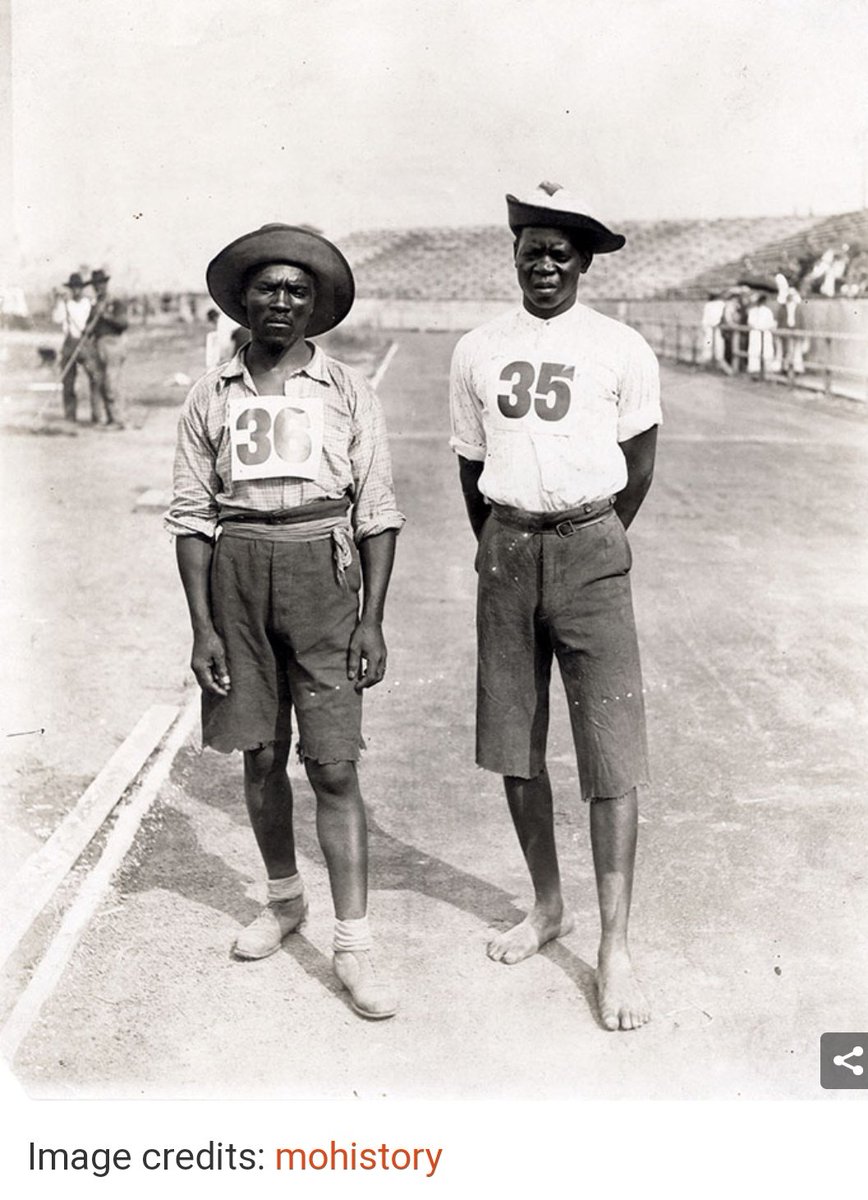 They landed in US in 1904 for some exhibition and enrolled themselves in Marathon because it would be fun! And they got in! (22/25)