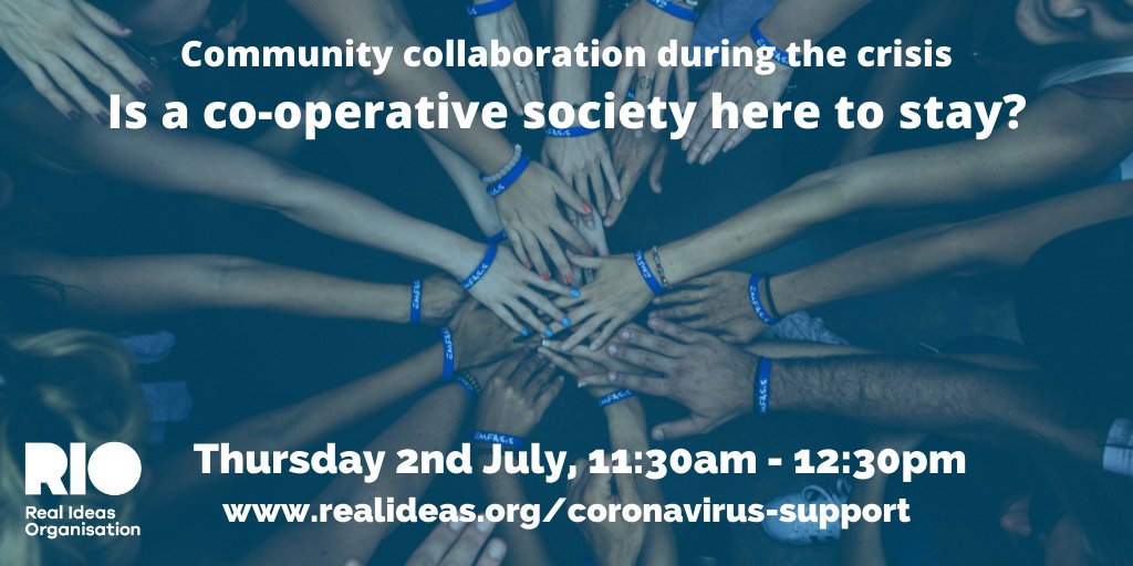 Join in on our webinar on Thursday where we will be joined by a panel to explore how we can hold on to these cooperative ways of working, the value this brings to businesses, employees and communities: ow.ly/erx350Agwg9 <a href="/CooperativesUK/">Co-operatives UK</a> #SocEnt #CoOpFortnight #Cooperative