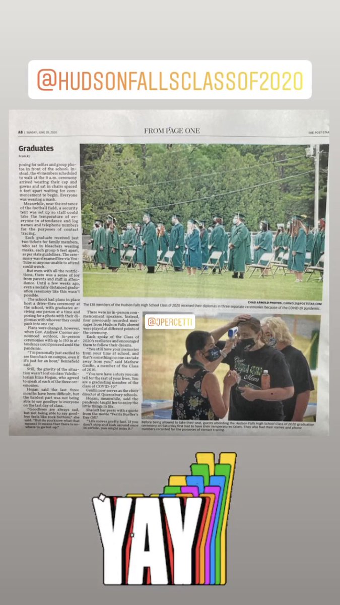 hfhs_riggi's tweet photo. Congratulations Class of 2020!! @HudsonFallsCSD @SP_MrsGofstein @hailie_casey @JessicaPercetti #HFTIGERPRIDE 🐯💚🤍💚🐯 https://t.co/lszHeXyqjU