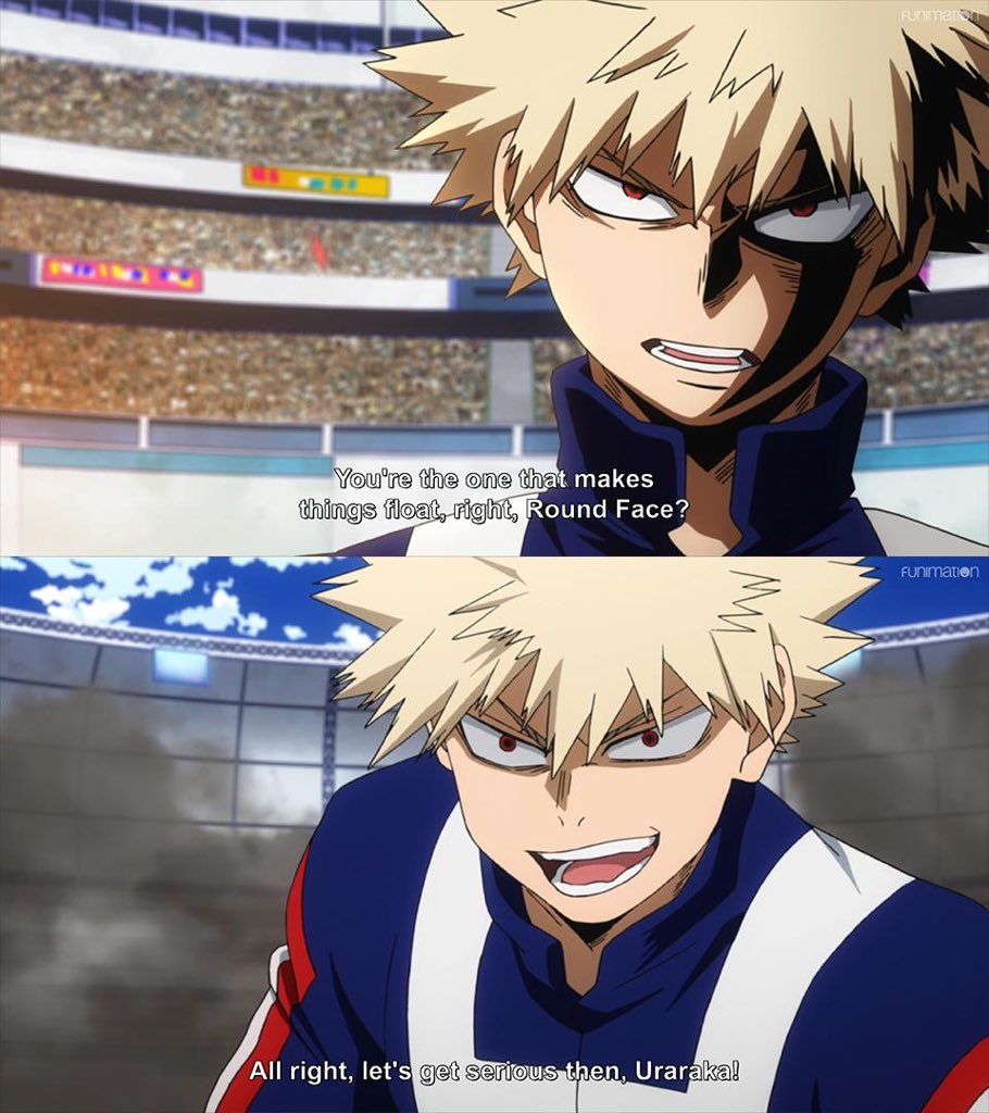 todorokihalfsho's tweet image. Before and after Bakugo recognized Uraraka’s skills. ✨