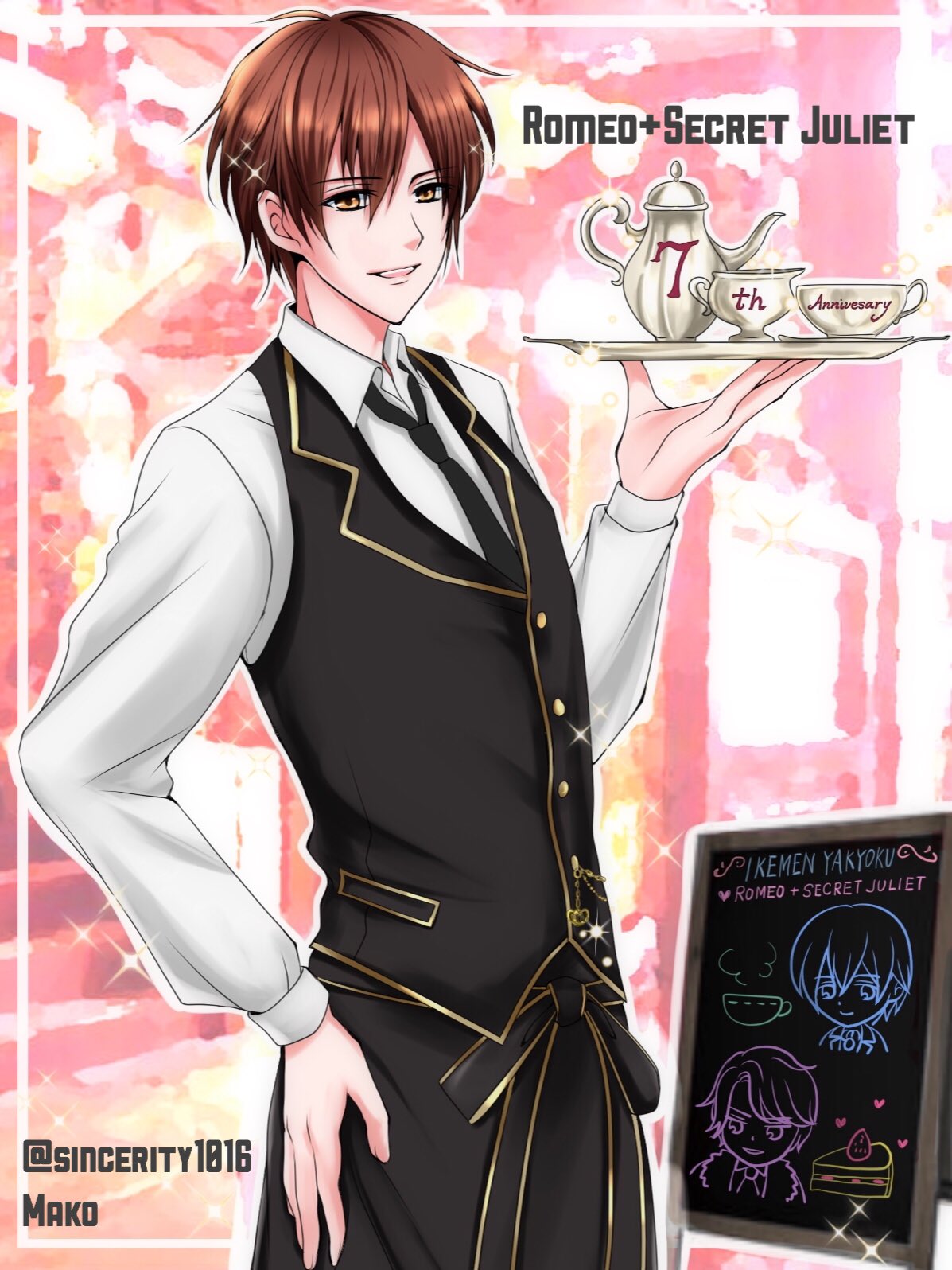 マコ 夜曲7周年おめでとうございます どの本編も面白くて レディもロミオたちも魅力的で ずっと大好きです リクエストでアレクを描かせていただきました 追加でローガン様のリクエストもあったので ささやかですが一応ブラッドレイ家で マコ 夜曲7周年おめでとうございます どの本編も面白くて レディもロミオたちも魅力的で ずっと大好きです リクエストでアレクを描かせていただきました 追加でローガン様のリクエストもあったので ささやかですが一応ブラッドレイ家で