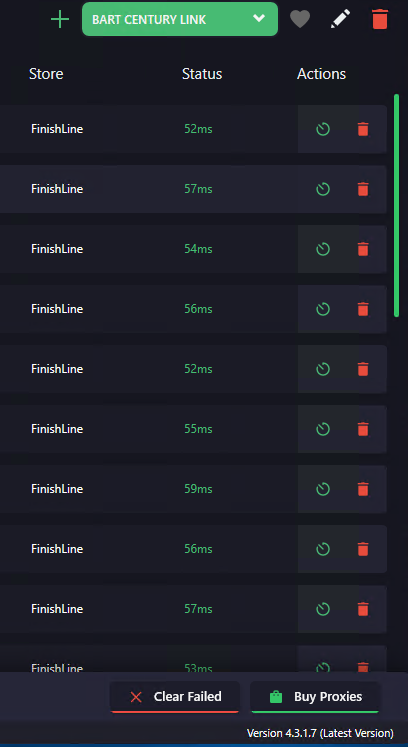 BartProxies's tweet photo. NEW CENTURY LINK ISP PROXIES🌐

VIRGINIA 10GBPS

Releasing to our members tonight

WORKING EVERY SINGLE SITE including FNL, FOOTSITE, YS, MESH, ETC

Who wants to join us before the Member Exclusive Drop?

Follow✅
Retweet ♻️
Tag a friend👨‍🍳

5 winners announced in 1 hour 🥶🥳 https://t.co/v8sHMgFlgr