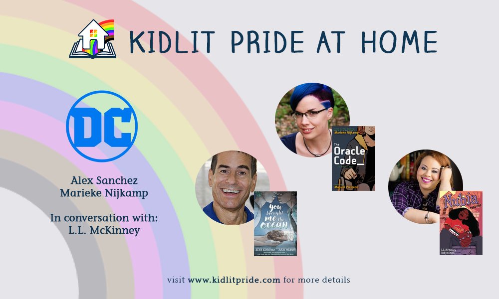 Our first panel, with  @DCComics! @mariekeyn, author of Oracle code @RainbowAlex, author of You brought me the ocean @ElleOnWords, author of Nubia