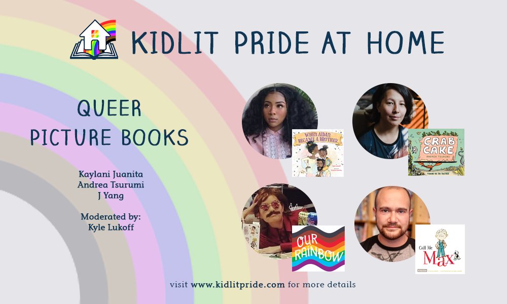 Queer Picture Books @kaylanijuanita,  @AndreaTsurumi, J Yang and  @Shekels_Library all in conversation about books for young readers and how important and formative they are to children!