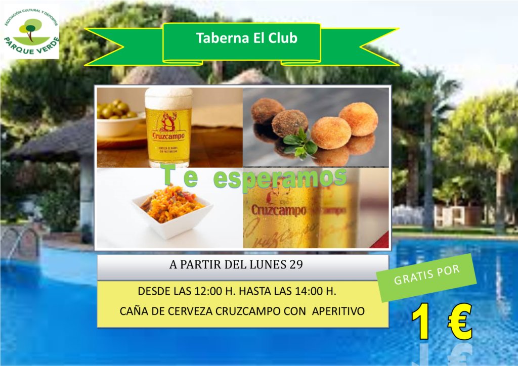 ClubParqueVerde's tweet photo. TABERNA EL CLUB 

... https://t.co/0gvjovXnBh