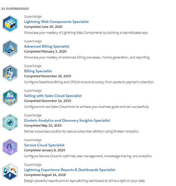 Completed the 19th Superbadge 😊

LWC Specialist is a thrilling Superbadge, taught me amazing concepts.

Learned about Lightning Message Service , and it was indeed an amazing learning experience!
Try out by yourself -  sforce.co/2NEJ15v

<a href="/SalesforceDevs/">Salesforce Developers</a> <a href="/trailhead/">Trailhead</a>