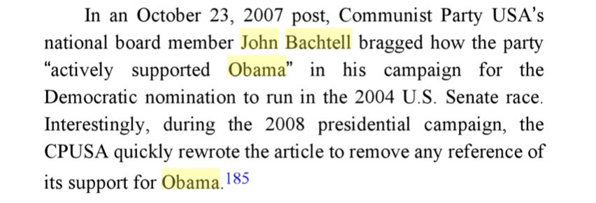 Never Allow A Crisis To Go To Waste, by Bart DePalma2007 post, Communist Party USA's national board member John Bachtell bragged how the party “actively supported Obama” in his campaign.