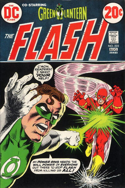 Now, through most of the 70s, GL didn't have his own book. Or he shared one with Green Arrow. So all their meetings would take place in Flash's title.